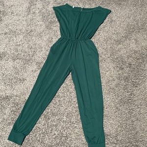 Green jumpsuit